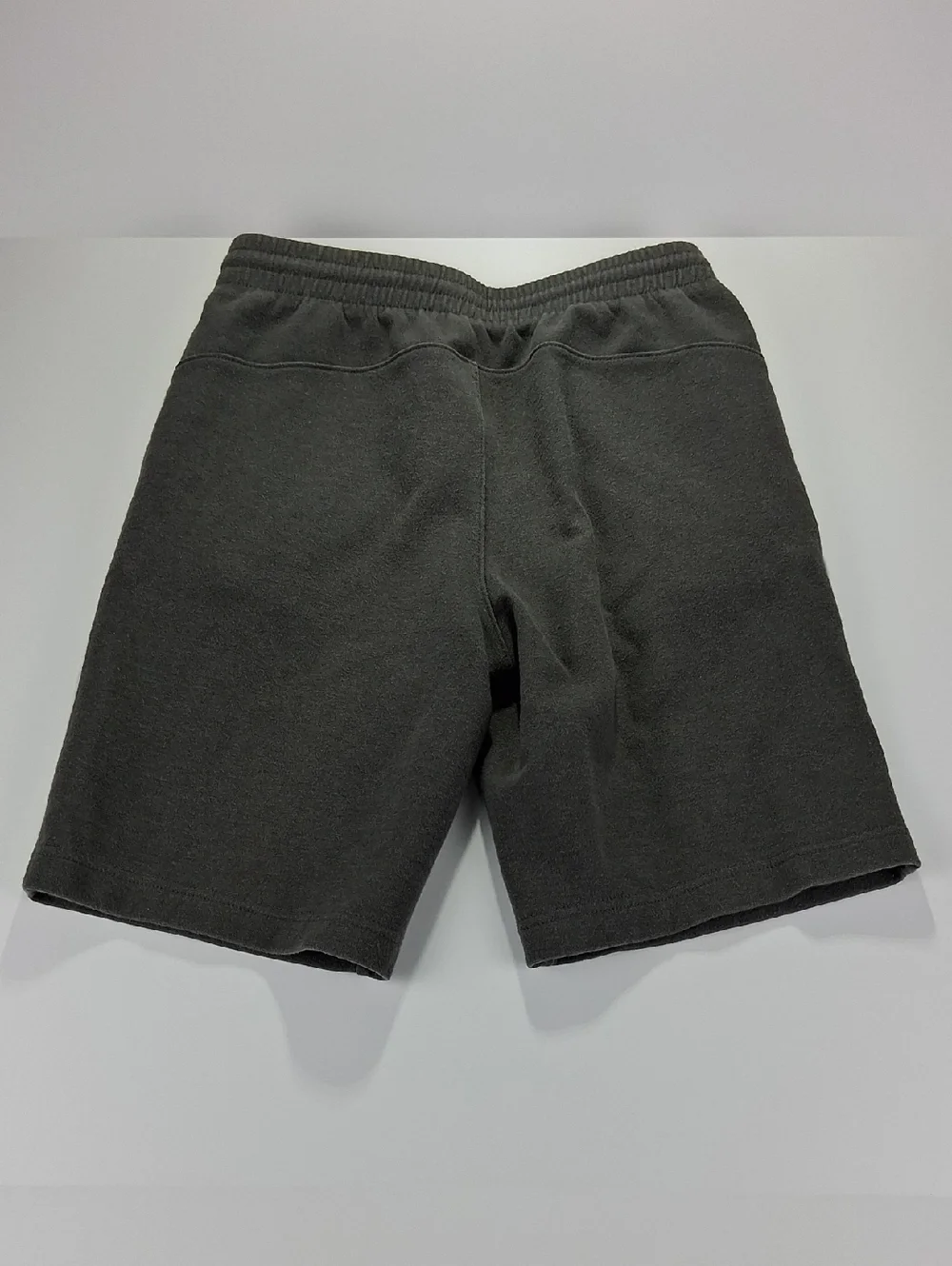 Boys Old Navy Fleece Shorts Size Large (10/12) Dark Gray Front Zipper-Pockets